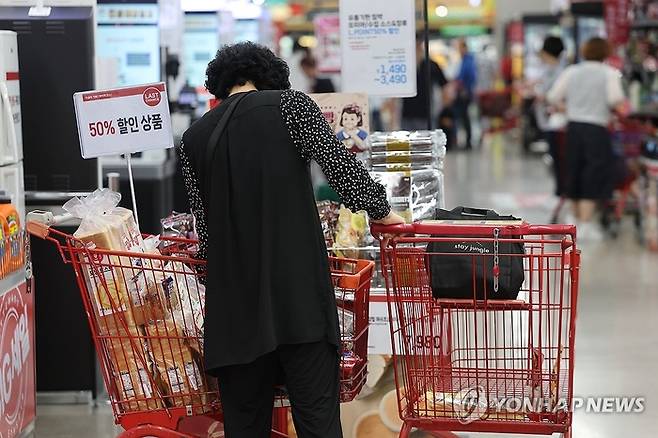 서울의 한 대형마트에서 장 보는 시민들. [연합뉴스]