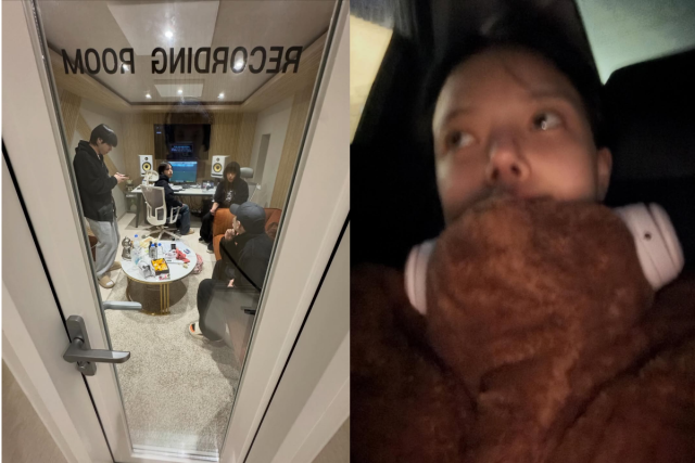 지민이 음악작업을 하는 소소한 일상을 공개했다. / 지민 인스타그램
