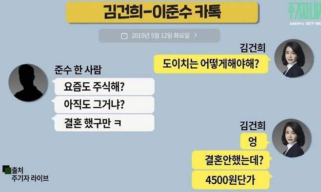 유튜브 방송 ‘주기자 라이브’ 갈무리