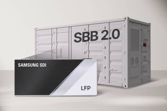 삼성SDI의 LFP 배터리가 탑재된 ESS 제품 'SBB(Samsung Battery Box) 2.0. 사진제공=삼성SDI