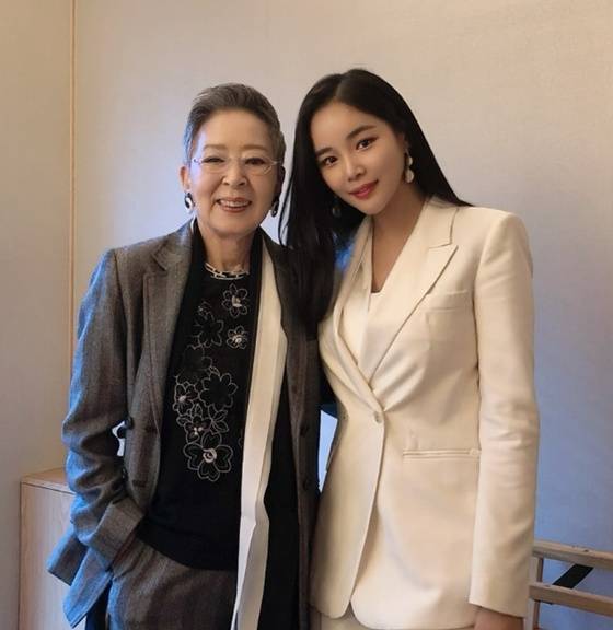 고 김지미(왼쪽), 조정민/사진=조정민 인스타그램