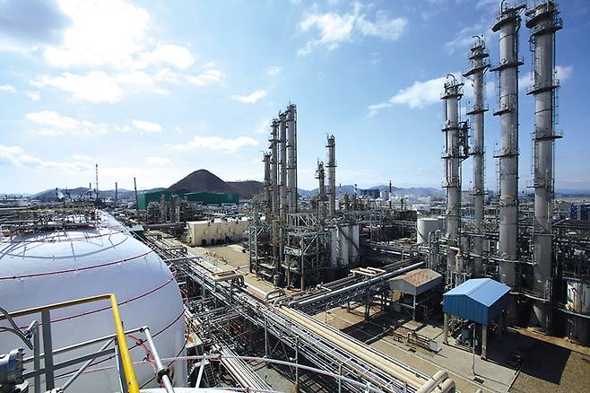 국내 석유화학공장 전경.［헤럴드경제DB］