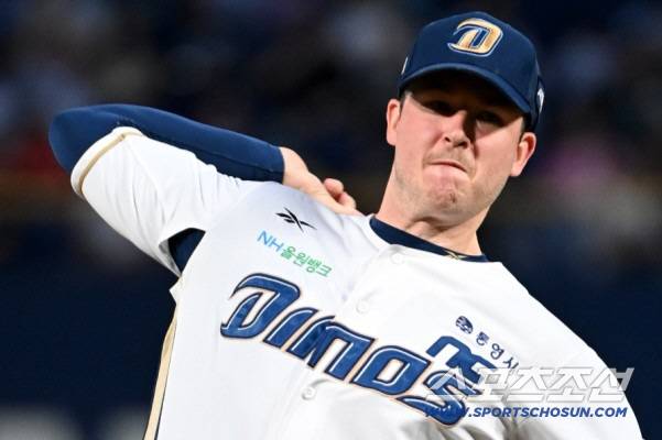 19일 창원NC파크에서 열린 롯데와 NC의 경기, NC 선발투수 라일리가 역투하고 있다. 창원=허상욱 기자wook@sportschosun.com/2025.09.19/