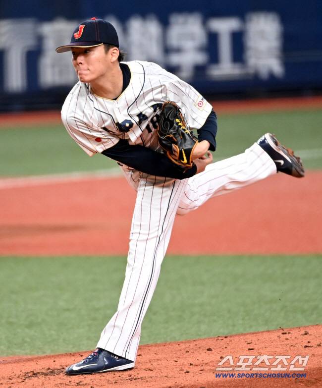 2023년 3월 월드베이스볼클래식에 출전한 야마모토 요시노부. 스포츠조선 DB