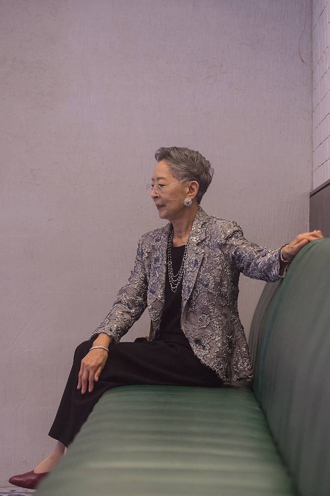 2019년 10월 5일 부산국제영화제 기간에 본지와 만난 배우 김지미. /김동환 기자