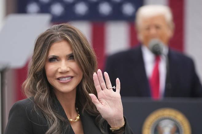 크리스티 놈 미국 국토안보부 장관. 연합뉴스