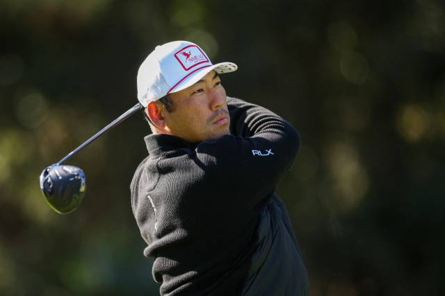 티샷을 날리고 있는 김찬. AFP연합뉴스