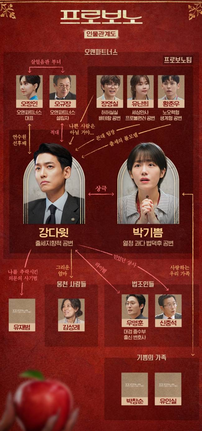 '프로보노' 등장인물, 출연진, 인물관계도