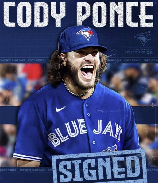 메이저리그 토론토에 입단하는 코디 폰세. /토론토 SNS