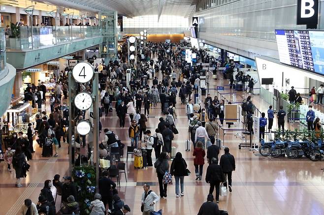 일본 도쿄 하네다 공항. 사진=EPA(연합뉴스)