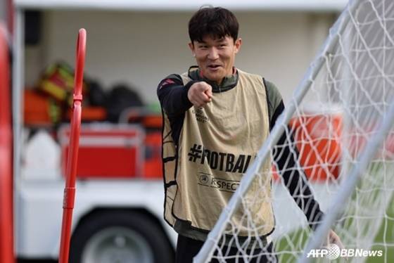 훈련 중인 김민재의 모습. /AFPBBNews=뉴스1