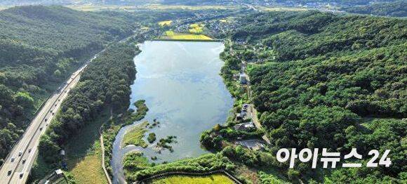 서랑저수지 전경 모습. [사진=오산시]