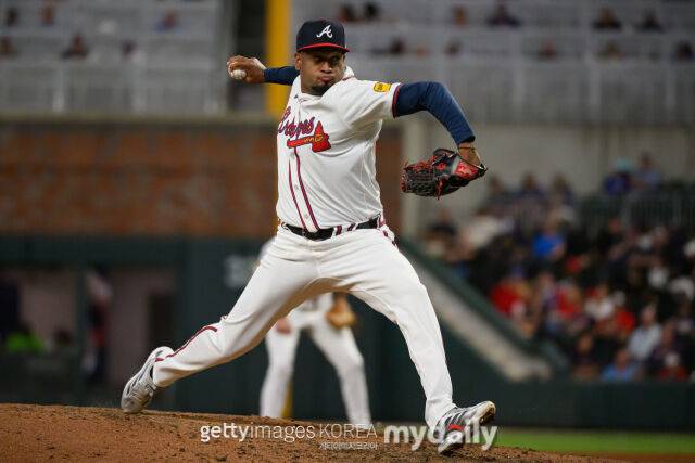 애틀랜타 브레이브스 시절의 알렉시스 디아즈./게티이미지코리아