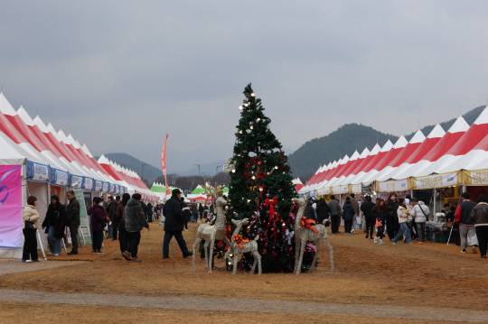 2025 논산양촌곶감축제장 전경. 논산시 제공