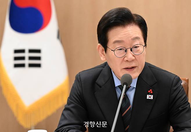 이재명 대통령이 지난 10일 용산 대통령실에서 제6차 한-태평양도서국 외교장관회의 참석을 위해 방한한 태평양도서국 외교장관 일행을 접견해 모두발언을 하고 있다. 대통령실사진기자단