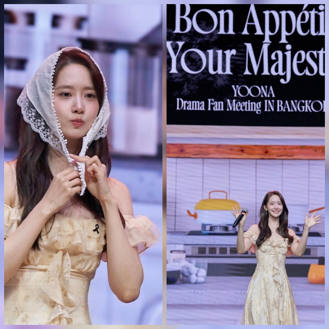 임윤아가 방콕 팬미팅 현장에서 동화 속 공주를 연상케 하는 비주얼로 현지를 사로잡았다.사진=임윤아SNS