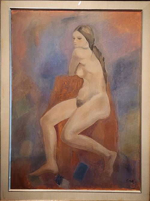 천 화백 10주기 특별전(서울미술관)에 나온 누드화.