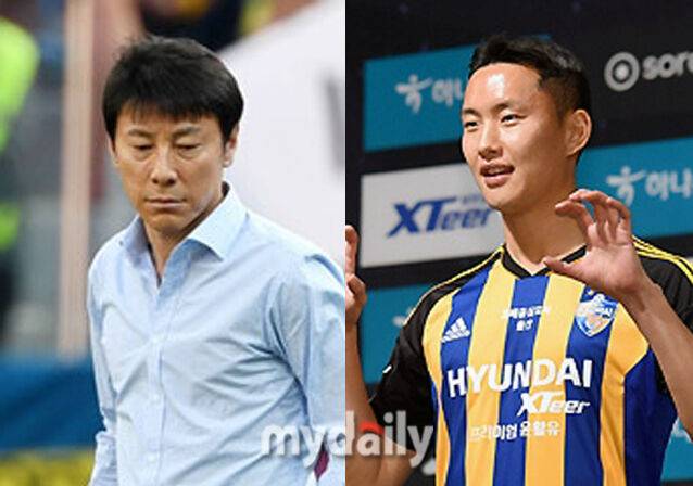 신태용 감독과 정승현/마이데일리 DB