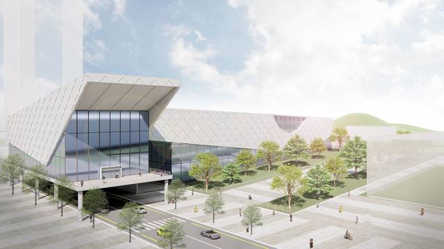 다목적체육관과 청년문화센터 조감도. 구미시 제공.