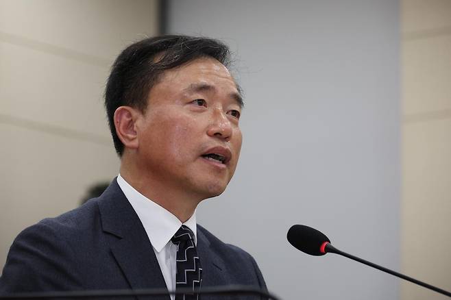 김종철 방송미디어통신위원회 위원장 후보자. 뉴시스