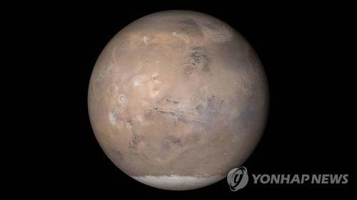 화성전역조사선(Mars Global Surveyor)이 찍은 화성. NASA/JPL/MSSS 제공.