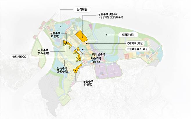 해남군이 정주인구 10만 명의 솔라시도 기업도시 조성이 본격화됨에 따라 대규모 주거단지 조성에 나선다. /해남군