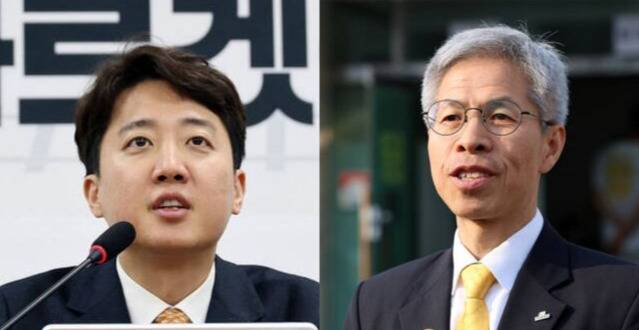 이준석 개혁신당 대표(왼), 권영국 정의당 대표(오). 연합뉴스