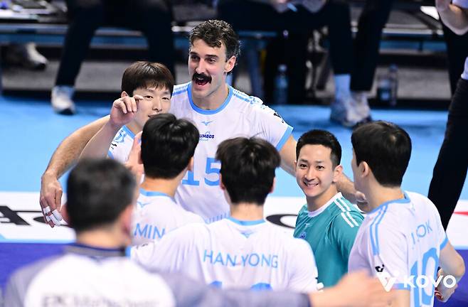 ▲ 대한항공 선수단 ⓒKOVO