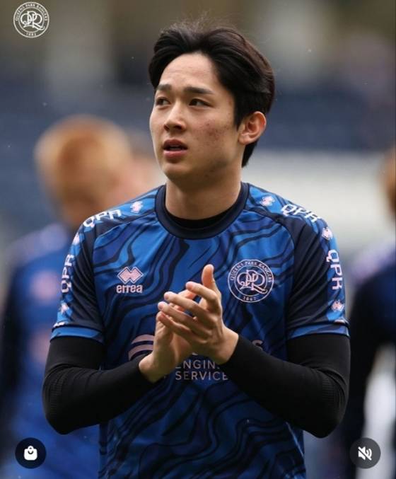 QPR 임대 시절 양민혁의 모습. /사진=QPR 공식 SNS 갈무리