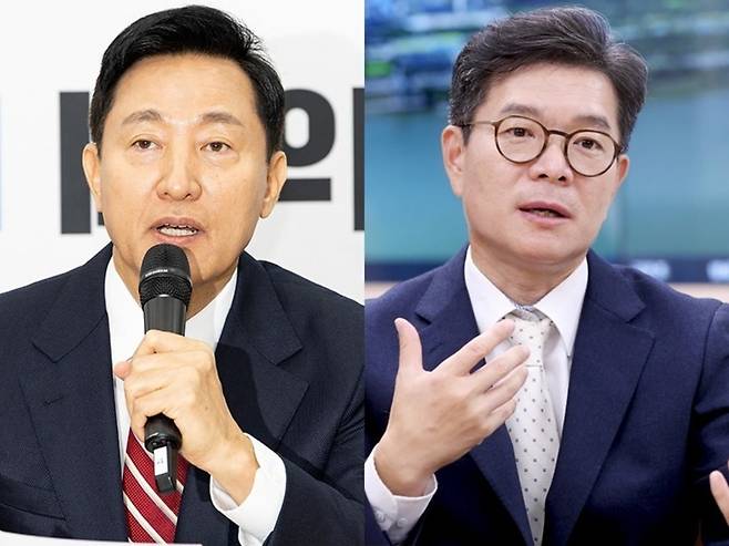 정원오 성동구청장(사진 오른쪽)·오세훈 서울시장. 사진=성동구청 제공.뉴스1