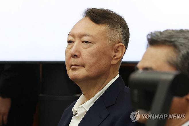 '특검기소' 첫 재판 출석한 윤석열 전 대통령 [사진공동취재단. 재판매 및 DB 금지]