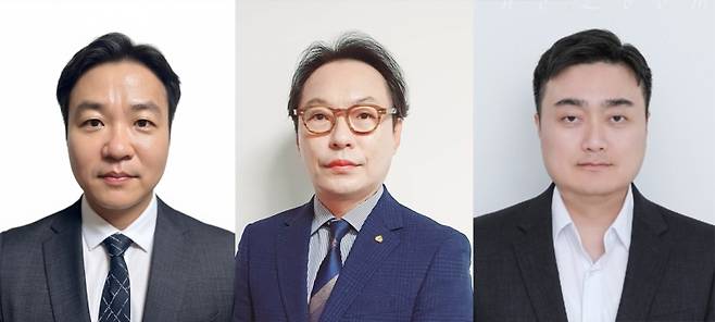 ▲ (왼쪽부터) 최현웅 사랑방미디어 과장, 홍광희 대한주택건설협회 광주전남도회 사무처장, 이병철 광주은행 WM고객부 차장