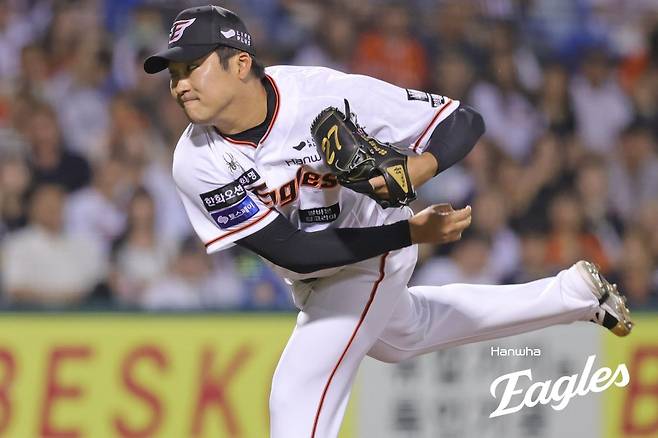 한화 이민우는 2026시즌 반등을 꿈꾼다. 그는 불펜 재구성이 필요한 한화에 활력을 불어넣을 전망이다. 사진제공｜한화 이글스