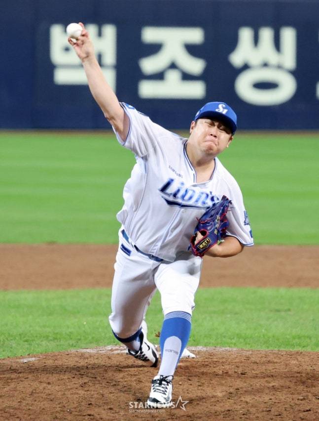 삼성 라이온즈 우완 불펜 이승현. /사진=삼성 라이온즈 제공