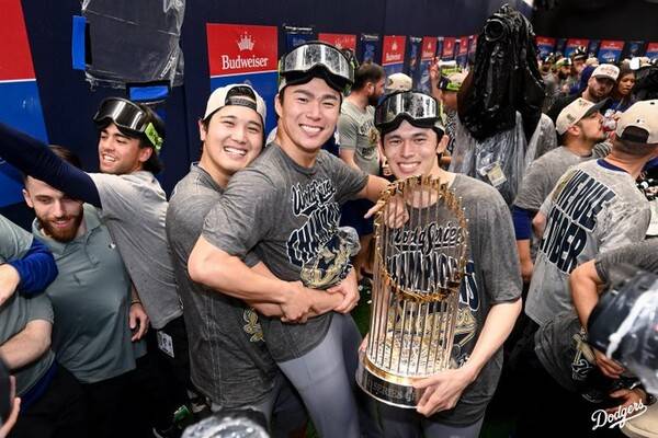 LA 다저스 일본인 투수들(사진=LA 다저스 공식 SNS)