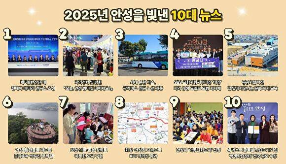 2025 안성을 10대뉴스 최종 선정. [사진=안성시]