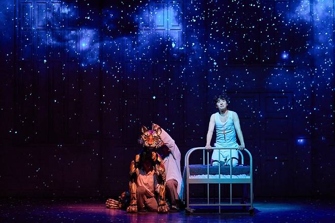 Park Jeong-min as Pi in the ongoing play ″Life of Pi″ at the GS Arts Center in Gangnam District, southern Seoul, through March 2.[S&CO]