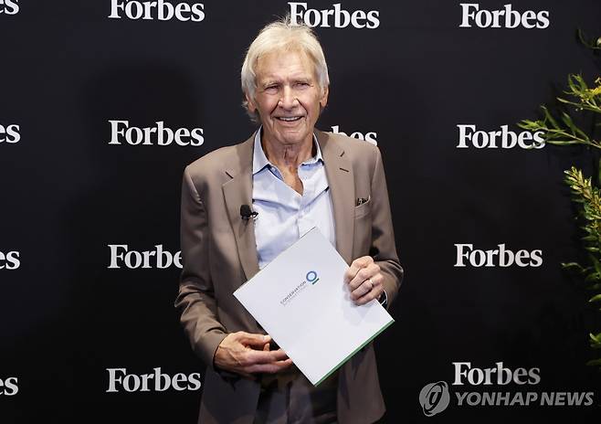 지난 9월 뉴욕 포브스 행사 참석한 해리슨 포드 [UPI 연합뉴스 자료사진. 재판매 및 DB 금지]