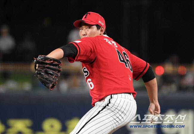 22일 광주 기아챔피언스필드에서 열린 KIA 타이거즈와 LG 트윈스의 경기. KIA 김정엽이 역투하고 있다. 광주=박재만 기자 pjm@sportschosun.com/2025.08.22/