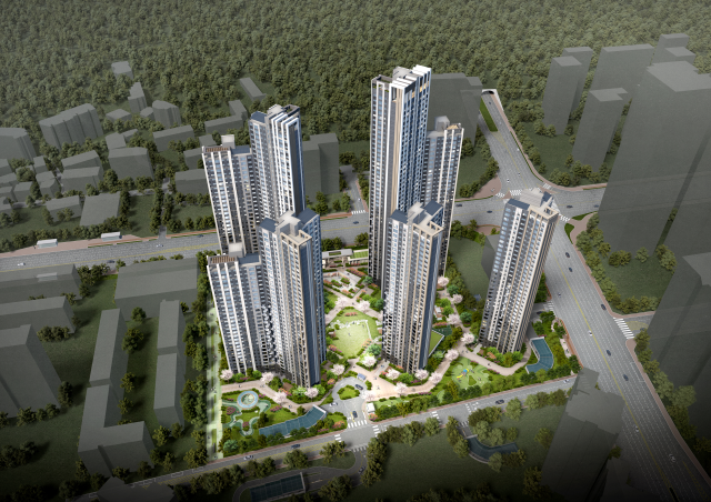 서울시 강남구 도곡동 464번지 도곡개포한신 재건축 사업으로 조성될 아파트 단지 조감도. 사진 제공=서울시