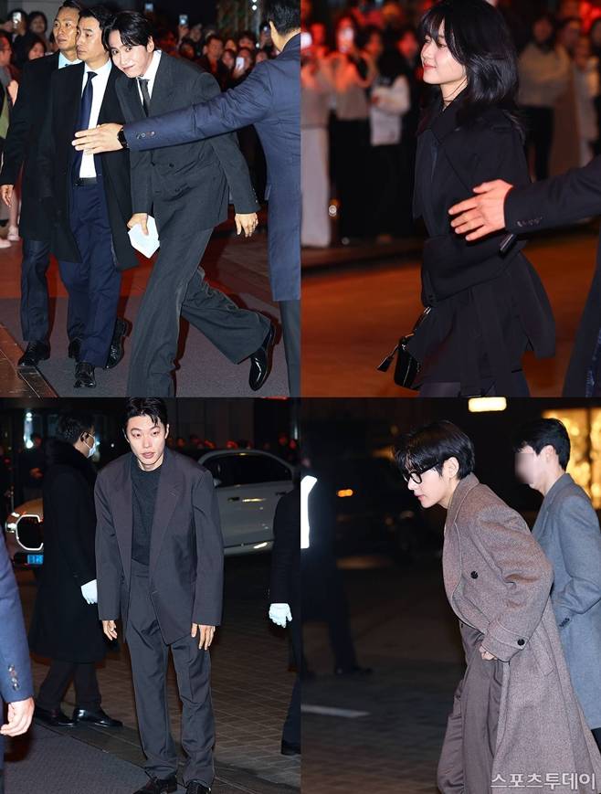 김우빈 신민아 결혼식장 찾은 하객 이광수 김태리 류준열 방탄소년단(BTS) 뷔