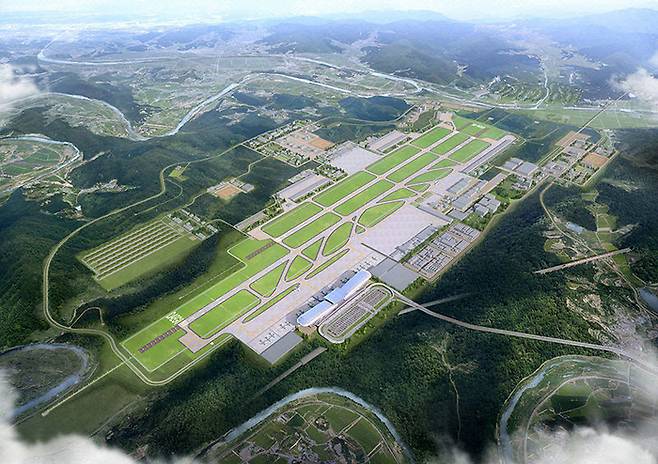 대구경북통합신공항 조감도. 대구시 제공.