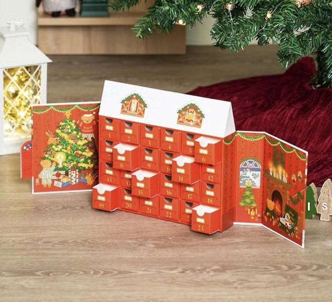 다이소몰에서 판매 중인 어드벤트 캘린더. 다이소몰.