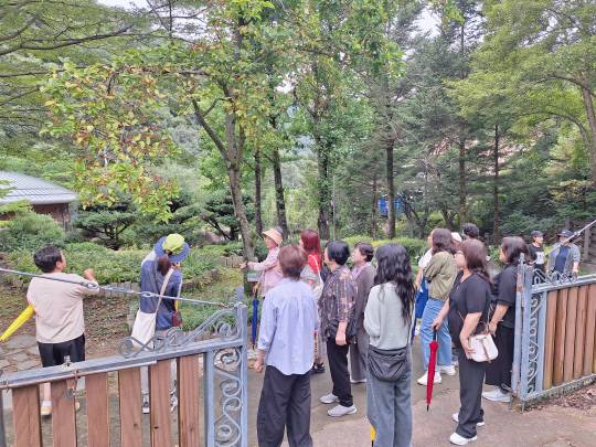 관저1동 주민자치회 위원들이 골목 정원 조성에 나서고 있는 모습. 서구 제공