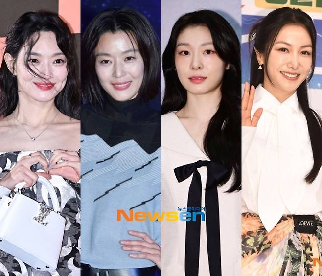 뉴스엔 DB 신민아, 전지현, 김연아, 김옥빈(왼쪽부터)