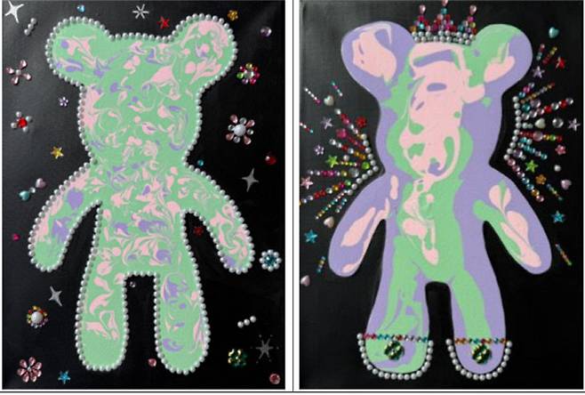 요나의집 이용인들의 예술치료 작품전시회 작품 이미지.