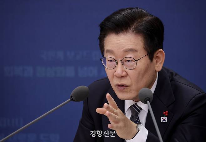 이재명 대통령이 지난 19일 정부서울청사 별관에서 열린 금융위원회·공정거래위원회 업무보고에서 발언하고 있다. 대통령실사진기자단