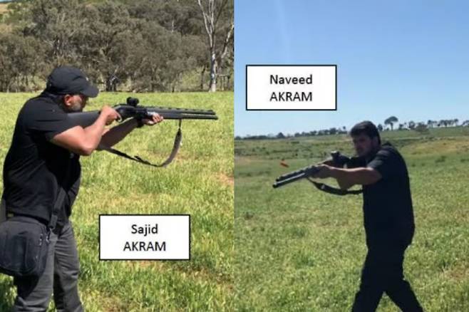 사격 훈련을 하는 호주 본다이비치 테러범들 [뉴사우스웨일스주 경찰 / ABC 캡처]