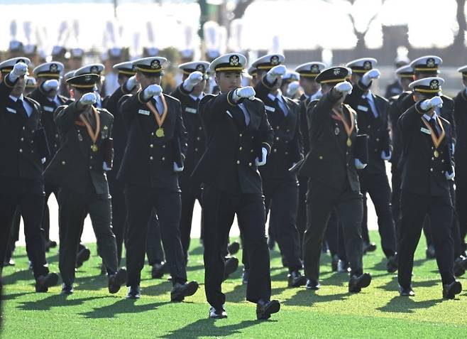 제139기 해군사관후보생 임관식. 연합뉴스