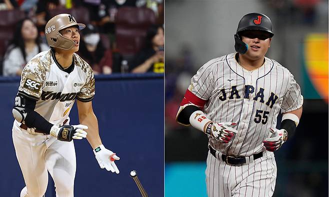 송성문(왼쪽부터), 무라카미 무네타카